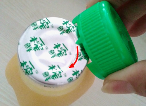 簡單易操作的一榨鮮瓶蓋